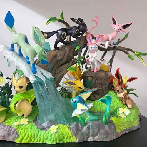 Figurina pokémon famiglia - figurina,